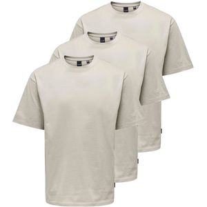 Only & Sons Heren t-shirt 3 pack Onsfred