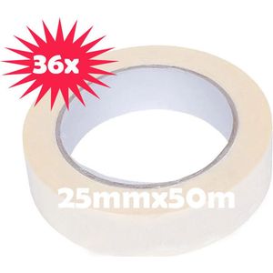 36 x Masking tape 25mmx50m vd