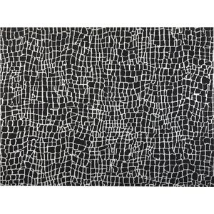 PUNGE - Vloerkleed - Zwart/Wit - 300 x 400 cm - Polyester