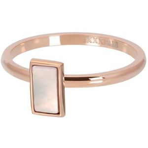 Pink shell stone rectangle