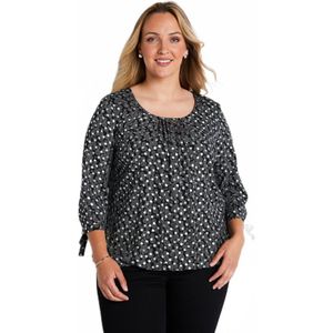 Lange tuniek met print, 3/4 mouwen