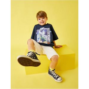 Koton 2SKB10463TK Kinderen Mannen T-shirt Single - MARINEBLAUW/714 - 7–8 jaar