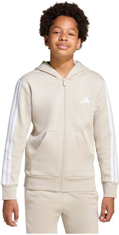 Adidas - Essentials - Sweatshirt - Beige - Met Rits - Jongens, Meisjes