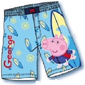 George Pig zwembroek - lichtblauw - maat 116/122 - George Big zwemshort