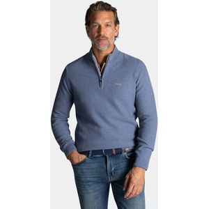 NZA - Katoenen Half Zip Trui - Blauw