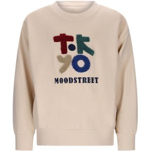 Moodstreet Sho Tokyo Sweater Truien & Vesten Jongens - Sweater - Hoodie - Vest- Creme - Maat 98/104