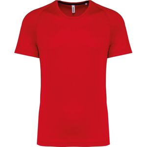 PROACT® Gerecycled herensport-T-shirt met ronde hals PA4012 - Red - S