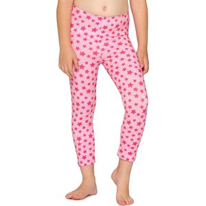 Merry Style Meisjes Leggings - Vrijetijdsbroek - Capri - Katoen - MS-MS10-405-LE - Roze/Sterren - 116