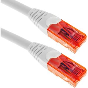 BeMatik - Ultra flexibele witte Cat.6a UTP Ethernet netwerkkabel 5 m