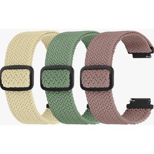 Elastisch nylon vervangend horlogebandje 16 mm 18 mm 20 mm 22 mm, horlogebandjes met snelsluiting, zacht stoffen verstelbaar luchtdoorlatend sportbandje voor dames en heren