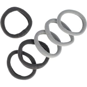 Haarelastieken Endless Klein 4cm Duo Grijs 6 Stuks Haar Elastieken