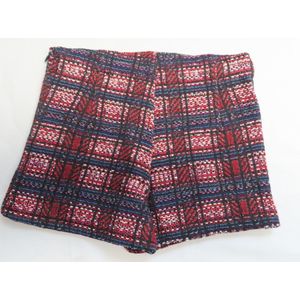 Short - korte broek - Meisje - rood, marine ,ecru - 6 jaar 116