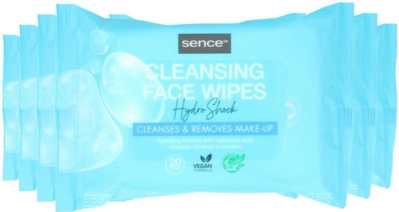 Sence Gezichtsreinigingsdoekjes Normale Huid - 6 x 20 stuks - Voordeelverpakking