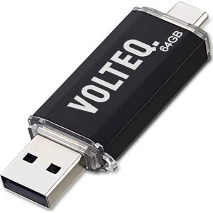 VOLTEQ. USB-Stick - 64GB - USB-A & USB-C - USB 3.0