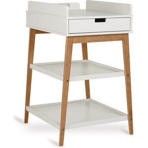 Quax Luiertafel Met Lade Hip Clay/Walnut