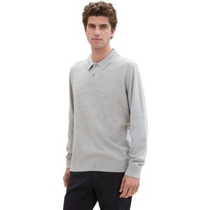 Tom Tailor Gebreid poloshirt met lange mouwen