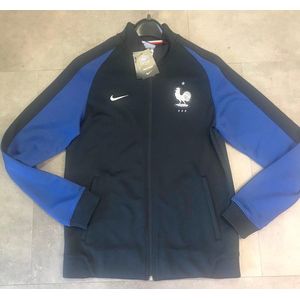 Nike jack met rits Frankrijk blauw maat L polyester