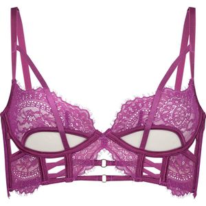 Hunkemöller Niet-voorgevormde longline beugel bh Monet Paars E85