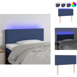 vidaXL Hoofdeind - Klassiek - LED-verlichting - Verstelbare hoogte - Comfortabele ondersteuning - Snijdbare LED-strip - Bedonderdeel