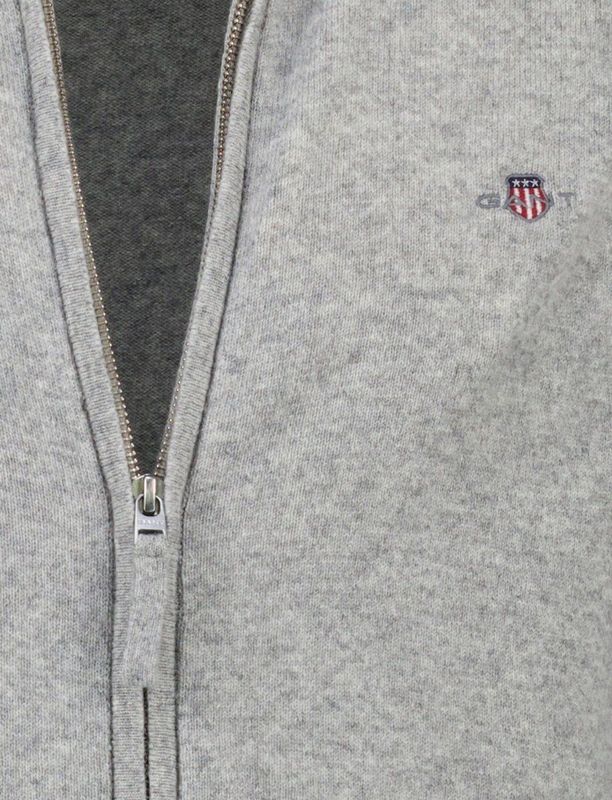 Gebreid jack met ritssluiting