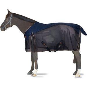 Horze Nevada lichtgewicht wol & mesh deken, Dark Navy, 155