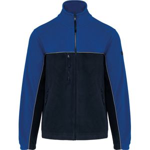 WK. Designed To Work Tweekleurige ecologishe uniseks fleece WK904 - Navy / Royal Blue - 3XL