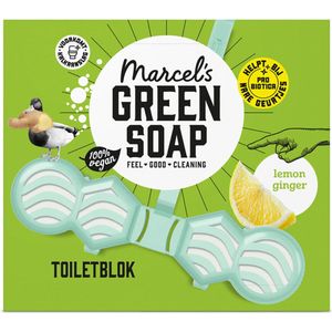 3x Marcel's Green Soap Toiletblok Citroen & Gember