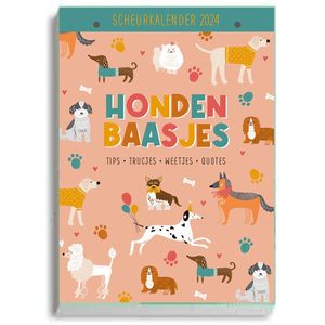Scheurkalender 2024 - 1d/1p - Honden baasjes - 13,3 x 18,5 cm