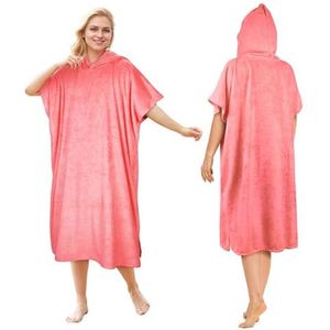 Oversized Surf Poncho voor Volwassenen - Waterabsorberende Badponcho met Capuchon - Ideaal voor Surfen en Zwemmen