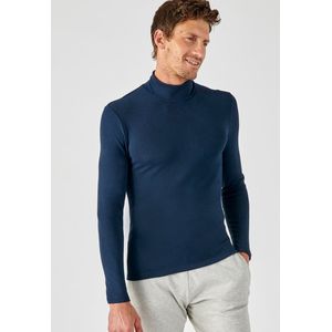Damart - T-shirt met opstaande kraag Thermolactyl Sensitive - Heren - Blauw - (86-93) S