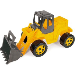 Lena GIGA TRUCKS Shovel Pro Zwart / Geel (sit on) - 63cm