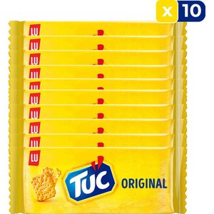 LU TUC Original crackers 100g - 10 stuks - Tussendoor - Snack - Voordeelverpakking