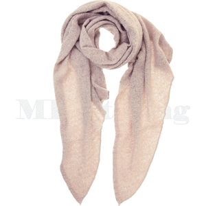 Sjaal Wol Acryl Winter Bouclé - Oud Roze