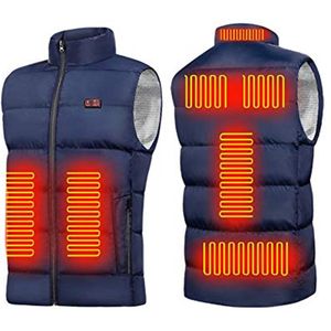 Verwarmde Vest voor Mannen - Elektrisch, USB Oplaadbaar, Wasbaar, Lichtgewicht voor Buitenactiviteiten