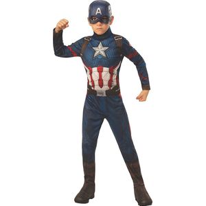 Super hero Marvel Captain America verkleedkostuum voor kinderen - maat M 120-130 cm - Carnaval, Halloween en verjaardag pak kids suit