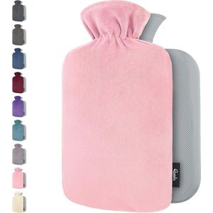 Warmwaterkruik met Fleece Hoes voor Pijnverlichting - 1.8L - Ideaal voor Rug, Buik, Nek en Schouders