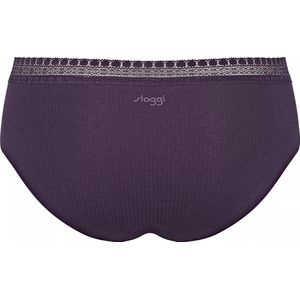 Sloggi - Go Ribbed - Hipsterslips - Zwart - Biologisch Katoen