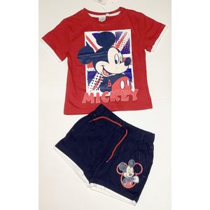 Mickey Mouse set rood 98/104
