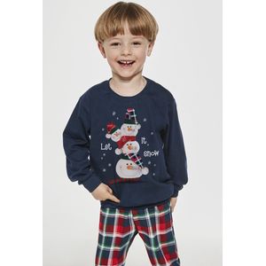 Cornette Katoenen Familie Pyjama Jongens | Lange Mouw Lange Broek | Kerst Winter Matching Gezin Pyama | Snowman 2 953/154 966/154 86/92
