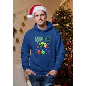Nuts - Kersttrui - Kerst Trui Navy - Grappig Kersttrui - Maat M - Limited Edition