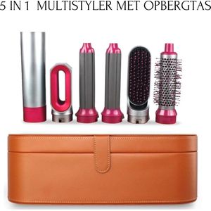 Decotopia - Haardroger - Föhn - Krultang - Stijlen - 5 in 1 - Met Opbergtas - Haren drogen