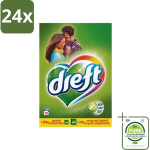 Dreft - Waspoeder - Witte en Gekleurde Was - Original - 15 Wasbeurten - Voordeelverpakking - 24 stuks - Waspoeder - Wasmiddel