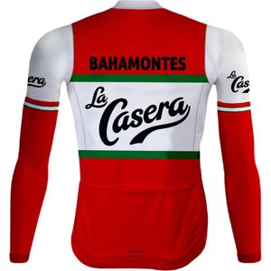 Retro Wielerjack (fleece) La Casera Rood - REDTED - M