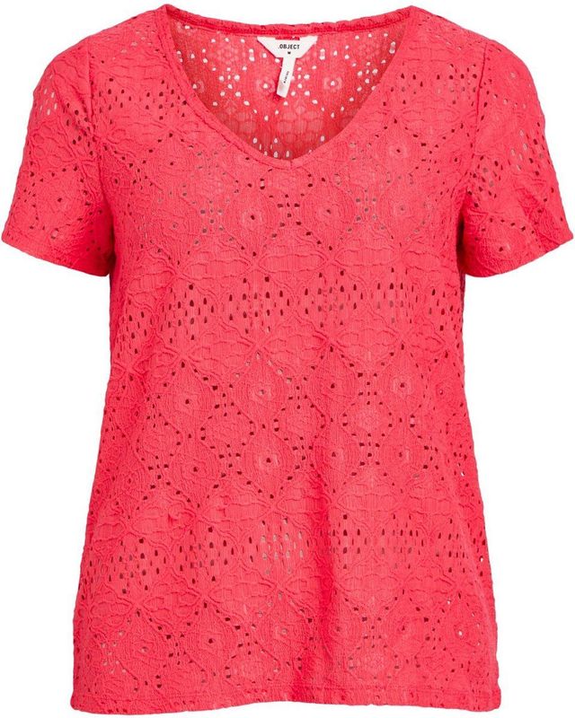 OBJFEODORA V-NECK TOP NOOS