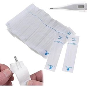 Pack van 100 Thermometer Covers - Wegwerp Thermometer Beschermende Covers - Hygienische Probe Covers - Oor Thermometer - Digitale Thermometer Probe Covers - Bruine Thermoscan Beschermhoes voor gebruik