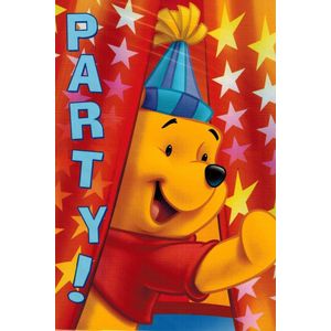 Uitnodigingen Disney - Winnie de Pooh Oranje
