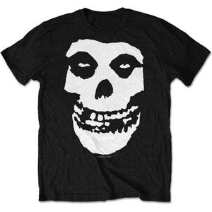 Misfits Heren Tshirt -S- Classic Fiend Skull Zwart