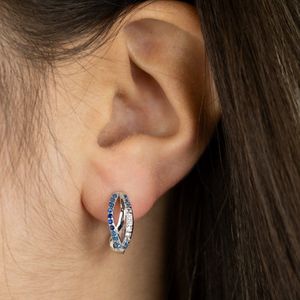 Engelsrufer Oorbellen 925 zilveren Infinity met multicolour zirkonia