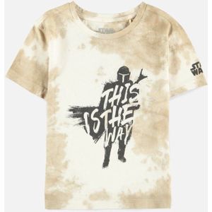 Star Wars - The Mandalorian - This Is The Way Kinder T-shirt - Kids 146/152 - Beige