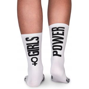 Luxa Girls Power Fietssokken - Wit - Maat M/L